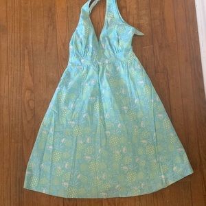 Vineyard Vines halter summer dress.